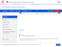 Tablet Screenshot of nanotechnologie.zut.edu.pl