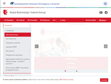 Tablet Screenshot of biotechnologia.zut.edu.pl
